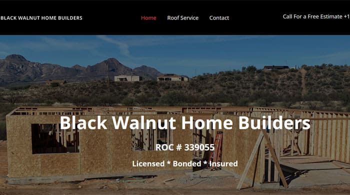 black walnut home builders