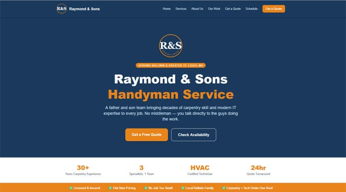 raymond and sons handyman